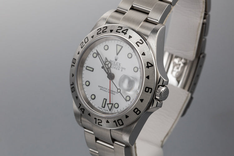 2006 Rolex Explorer II 16570 White Dial