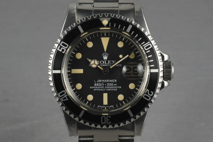 Rolex Submariner 1680 with creamy dial and RSC Service