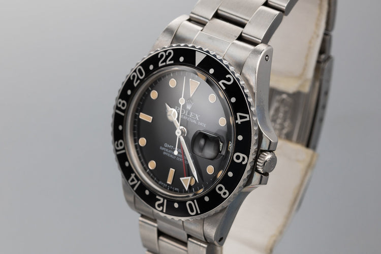 1984 Rolex GMT-Master 16750 with Black Bezel