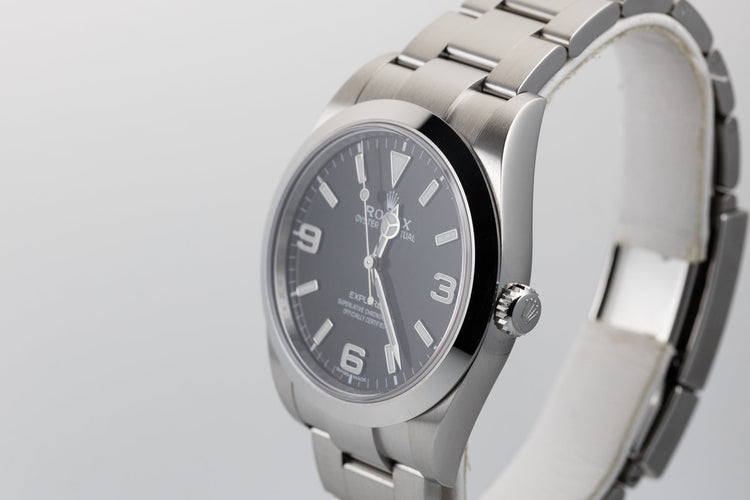 2016 Rolex 39mm Explorer 214270 with Box and Papers