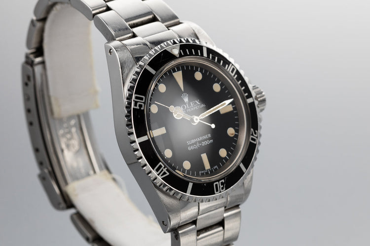 1981 Rolex Submariner 5513 with Mark 4 Maxi Dial and Box and Papers