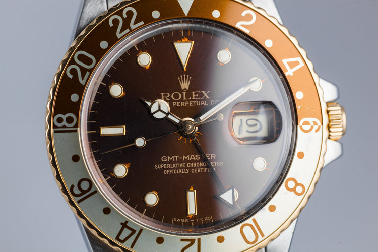 1987 Rolex Two Tone GMT-Master 16753 with Rootbeer Dial