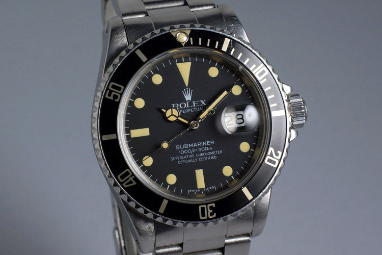 1982 Rolex Submariner 16800 with Box and Papers