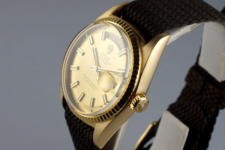 1970 Rolex YG Day-Date 1803 ‘Wide Boy’ Dial