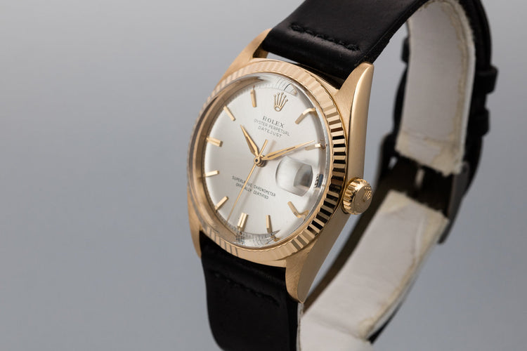 1964 Rolex 18K YG DateJust 1601 with Silver Dial