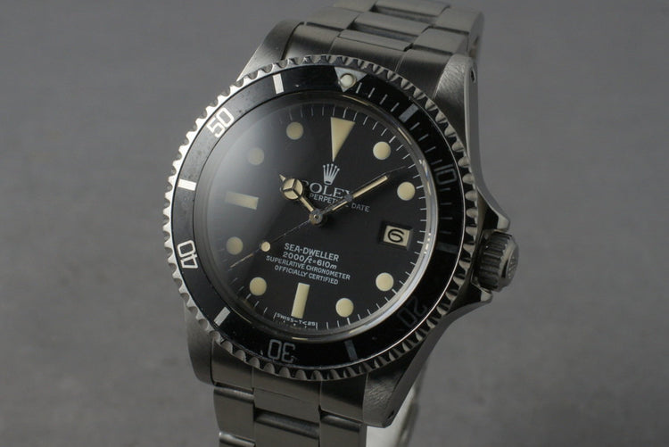 1981 Rolex Sea Dweller 1665 with Service Papers