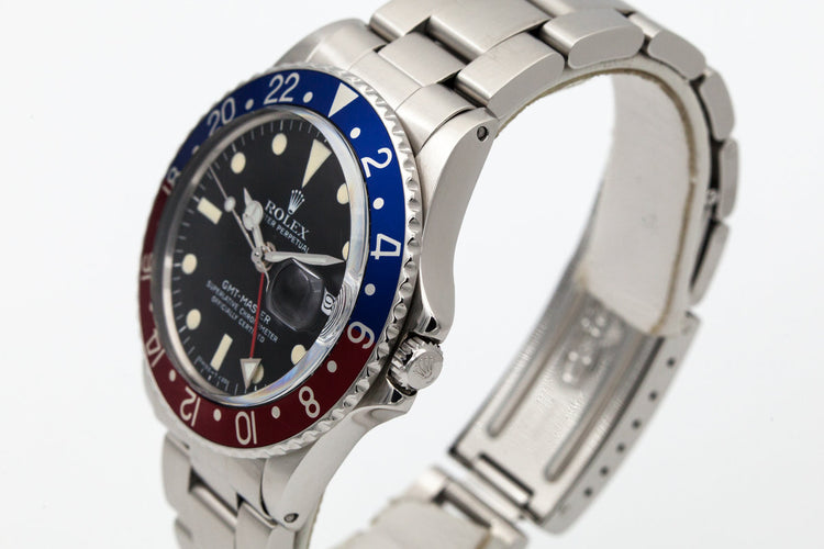 1972 Rolex GMT 1675 with Rolex Service Papers