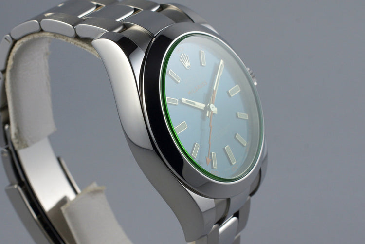 2016 Rolex Milgauss 116400GV with Box and Papers