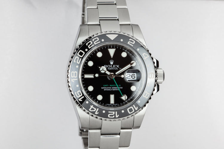 2007 Rolex Ceramic GMT-Master II 116710LN Black Bezel