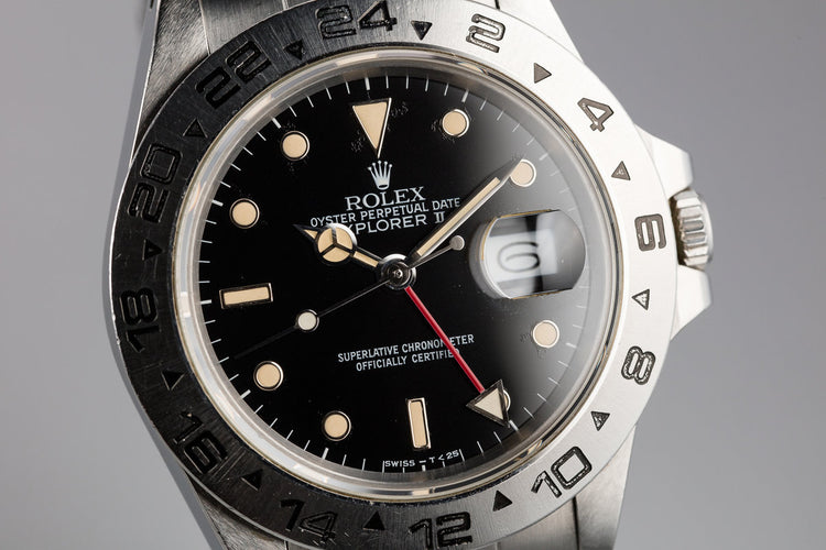 1987 Rolex Explorer II 16550 Black Dial with Box and Papers