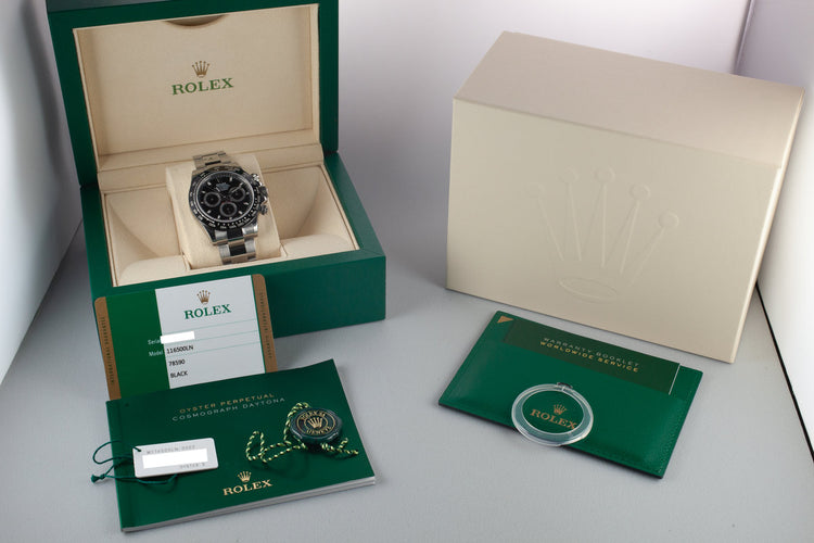 Mint 2017 Rolex Ceramic Daytona 116500LN Black Dial with Box and Papers