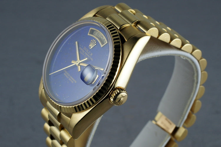 1982 Lapis Dial President 18038 Box & Receipt