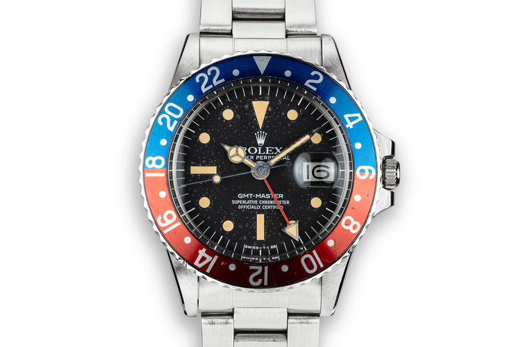 1976 Rolex GMT-Master 1675 Radial Dial with Box and Papers