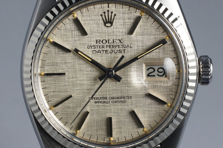 1978 Rolex DateJust 16014 Silver Linen Dial