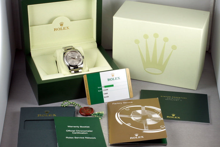 2014 Rolex Datejust 116200 with Box and Papers