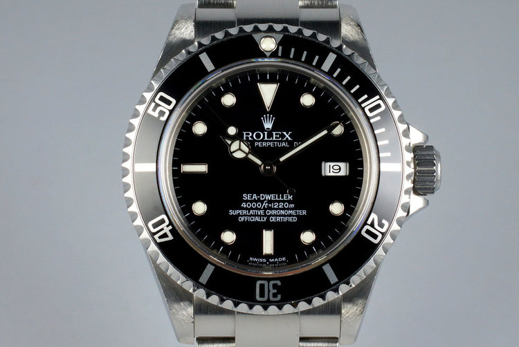 2003 Rolex Sea Dweller 16600 with Box and Papers