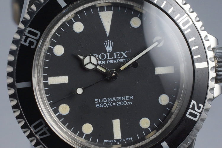 1983 Rolex Submariner 5513 Mark V Maxi Dial