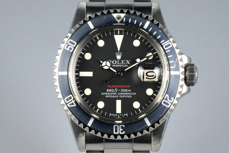 1971 Rolex Red Submariner 1680 Mark V Dial