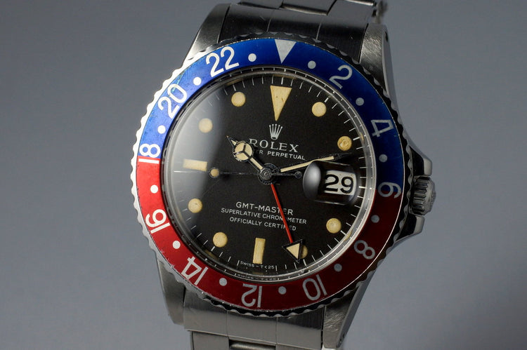 1972 Rolex GMT 1675 Mark I Dial