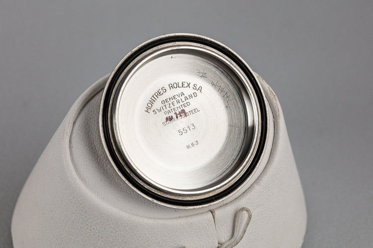 1963 Rolex Pointed Crown Guard Submariner 5512 with Gilt 4 Line Underline Dial