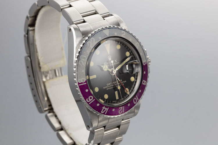 1965 Rolex GMT-Master 1675 Gilt Dial with Fuchsia Bezel Insert
