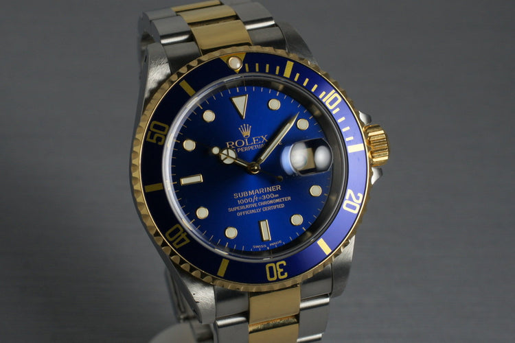 2000 Rolex Two Tone Submariner 16613