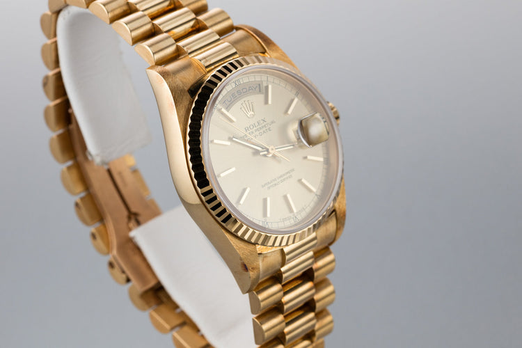 1995 Rolex 18K YG Day-Date 18238