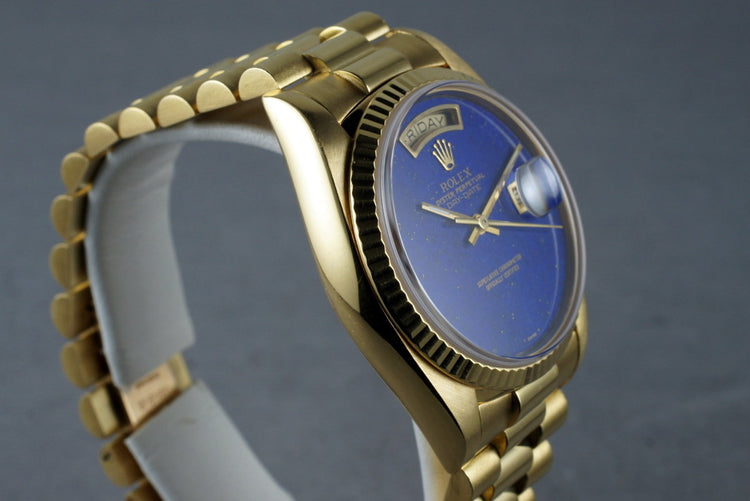 1982 Lapis Dial President 18038 Box & Receipt