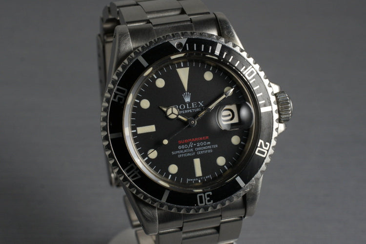 1970 Rolex Red Submariner 1680 Mark 4 Dial