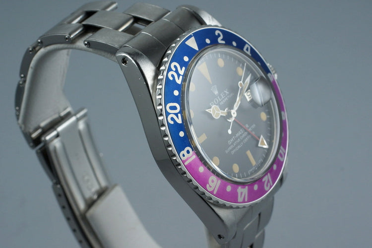 1967 Rolex GMT 1675 Mark I Dial with Fuchsia Bezel