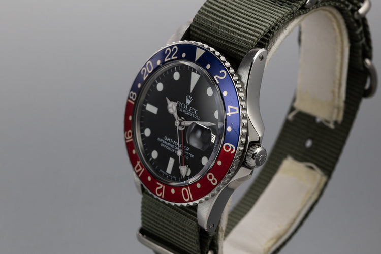 1960 Rolex GMT-Master 1675 Pointed Crown Guard Case