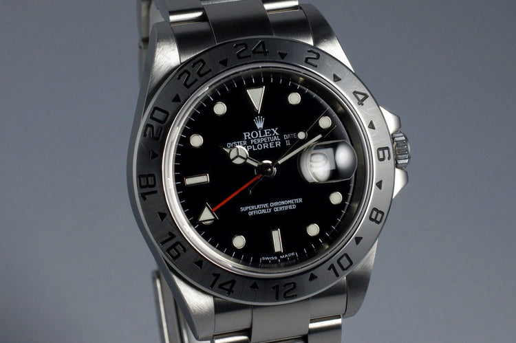 2003 Rolex Explorer II 16570 Black Dial