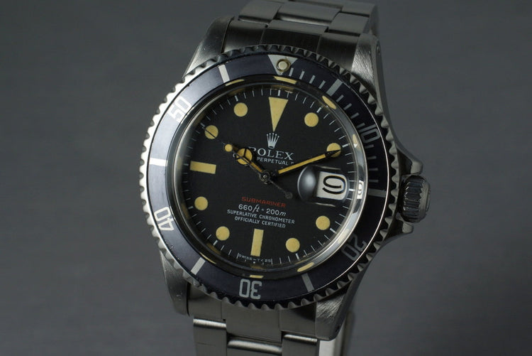 1971 Rolex Red Submariner 1680 Mark V Dial