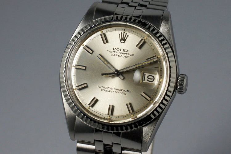 1970 Rolex DateJust 1601 Silver ‘Wide Boy’ Dial
