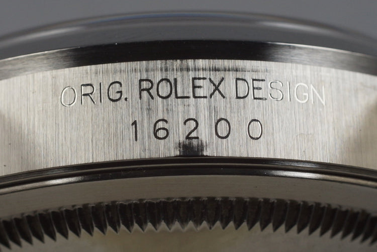 2003 Rolex DateJust 16200 with White Roman Dial
