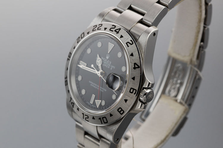 2000 Rolex Explorer II 16570 Black Dial