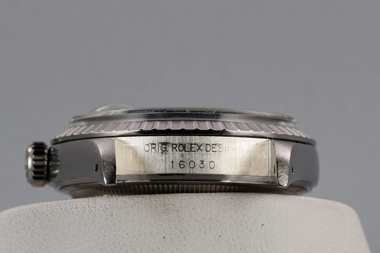 1986 Rolex DateJust 16030 Service Case with Silver Buckley Dial