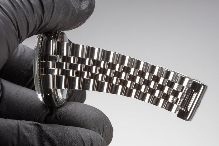 1973 Rolex DateJust 1601 with No Lume Silver Linen Dial