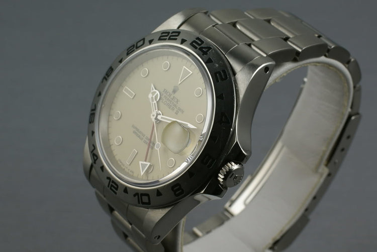 Rolex Explorer II 16550 Cream Dial with Papers