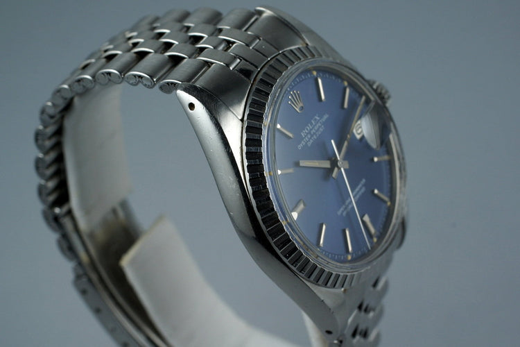 1972 Rolex DateJust 1603 Blue Dial