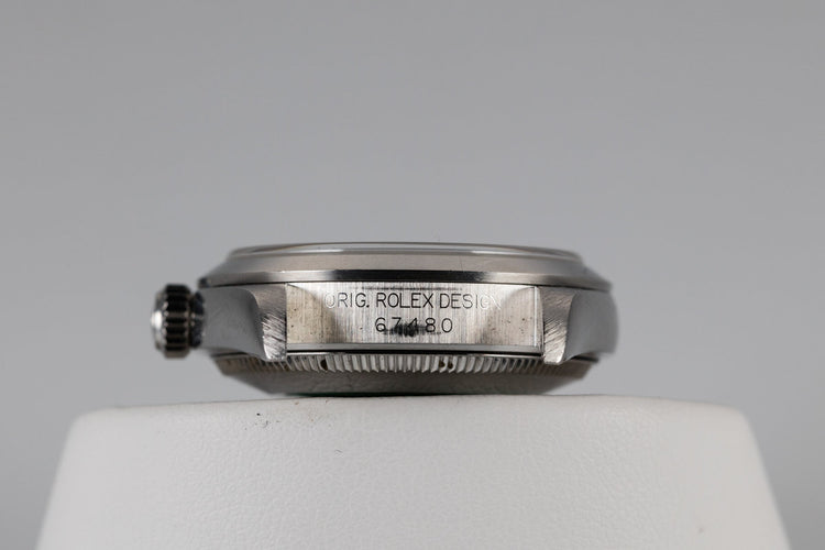 1997 Rolex Mid Size Oyster Perpetual 67480 Silver Dial with Box and Papers