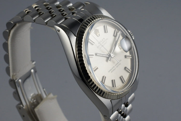1968 Rolex DateJust 1601 Silver Non-Luminous ‘Wide Boy’ Dial