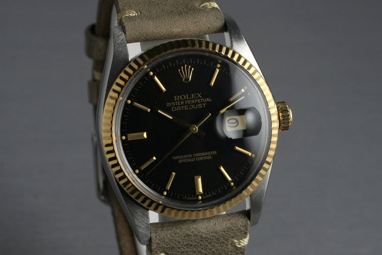 1978 Rolex Two Tone DateJust 16013 with Black Dial