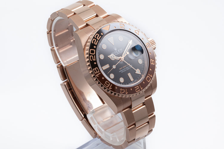 2020 Rolex 18k Rose Gold GMT Master II 126715CHNR with Box & Card
