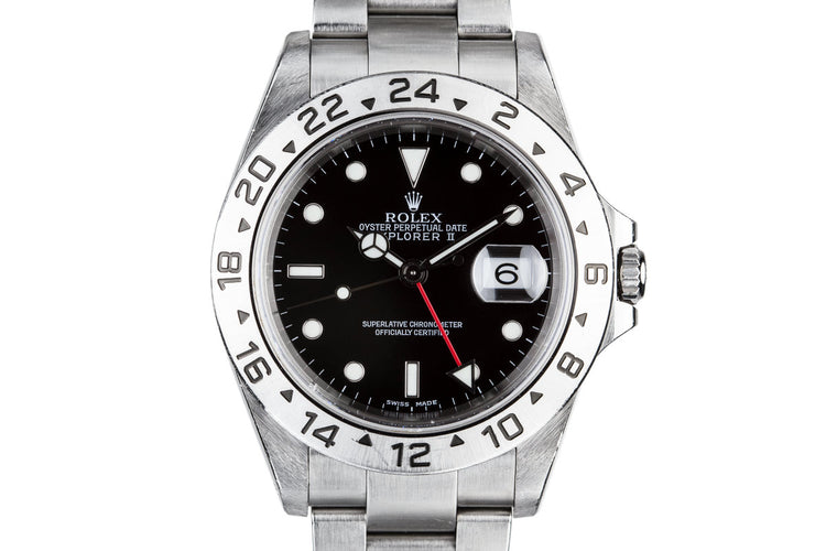 2001 Rolex Explorer II 16570 with Box and Papers