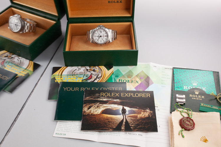 2005 Rolex Explorer II 16570 White Dial with Box and Papers