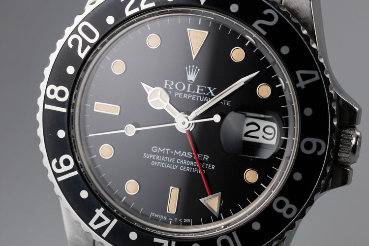 1984 Rolex GMT-Master 16750 with Black Bezel