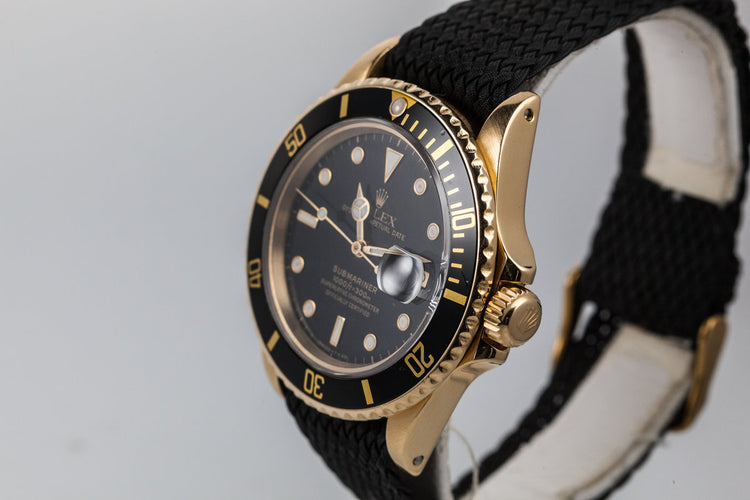 1987 Rolex YG Submariner 16808