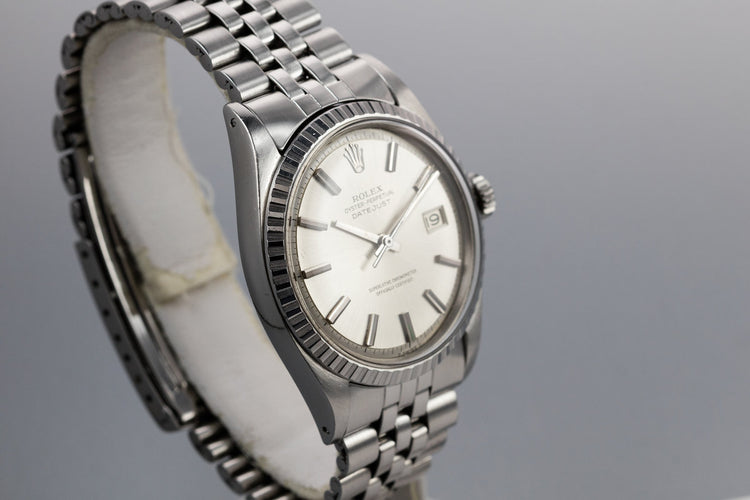 1970 Rolex DateJust 1603 No Lume Silver Dial
