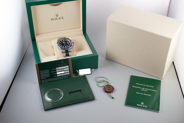 2015 Rolex Gmt-Master II 116710BLNR "Batman" with Box and Papers